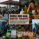 Warga Bandar Lampung mengantre BBM di SPBU saat kenaikan harga bahan bakar berdampak pada transportasi, harga sembako, dan biaya hidup masyarakat.
