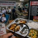 Ilustrasi investigasi Program Makan Bergizi Gratis (MBG) di Lampung yang menyoroti kasus keracunan siswa, dugaan kualitas makanan rendah, dan pentingnya pengawasan program gizi nasional.