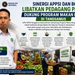 Ketua DPD APPSI Tanggamus Ali Jaya bersama pedagang pasar mendukung sinergi dengan Badan Gizi Nasional untuk Program Makan Bergizi Nasional di Kabupaten Tanggamus.