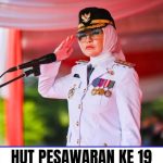 Bupati Pesawaran Nanda Indira memimpin upacara HUT ke-19 Kabupaten Pesawaran dan mengajak seluruh elemen masyarakat memperkuat kolaborasi untuk mempercepat pembangunan daerah.