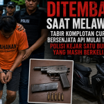 Polisi mengamankan pelaku komplotan curanmor bersenjata api di Lampung Timur setelah melakukan perlawanan saat penangkapan.