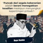 Buya Hamka dan kutipan tentang keberanian menegakkan keadilan