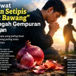 Ilustrasi seorang Muslim merenungi pentingnya menjaga iman dan keteguhan hati di tengah godaan kehidupan dunia.
