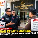 Tim investigasi PWDPI mendatangi Kejati Lampung untuk mengklarifikasi dugaan dana hibah Pesisir Barat 2019