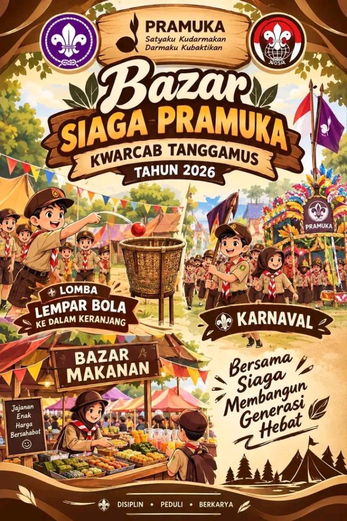 552 anggota Pramuka Siaga mengikuti Bazar Siaga Kwarcab Tanggamus dari 18 kwartir ranting.